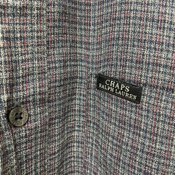 Chaps Ralph Lauren Mens Plaid Shirt Size Large - Picture 5 of 5